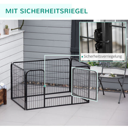 Welpenlaufstall für draußen – 70 x 80 cm Tragbarer Zaun