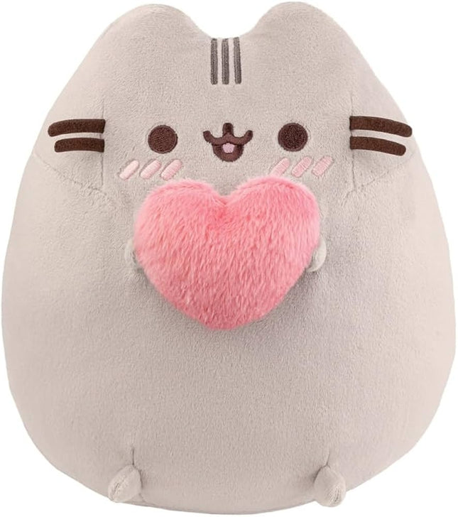 Pusheen Kuscheltier mit Herz, 22 cm Plüschkatze Figur