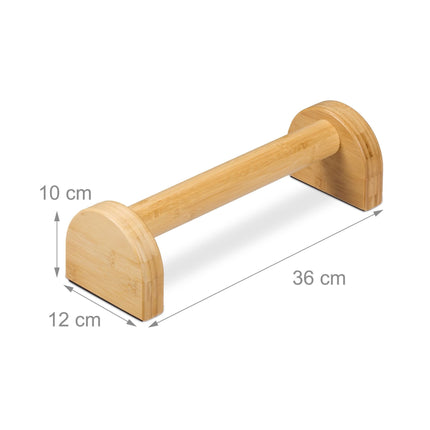 Lot de 2 poignées de pompes en bambou