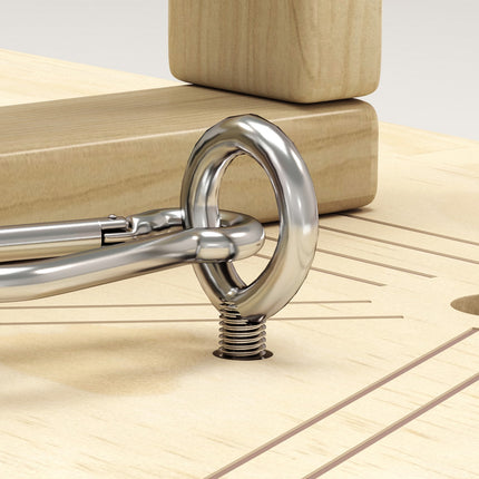 Liegestützgriffe aus Holz mit Widerstandsbändern, 11 Übungen