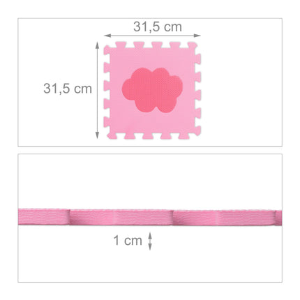 Puzzle 3x3 Puzzlematte Puzzle mit Rahmen