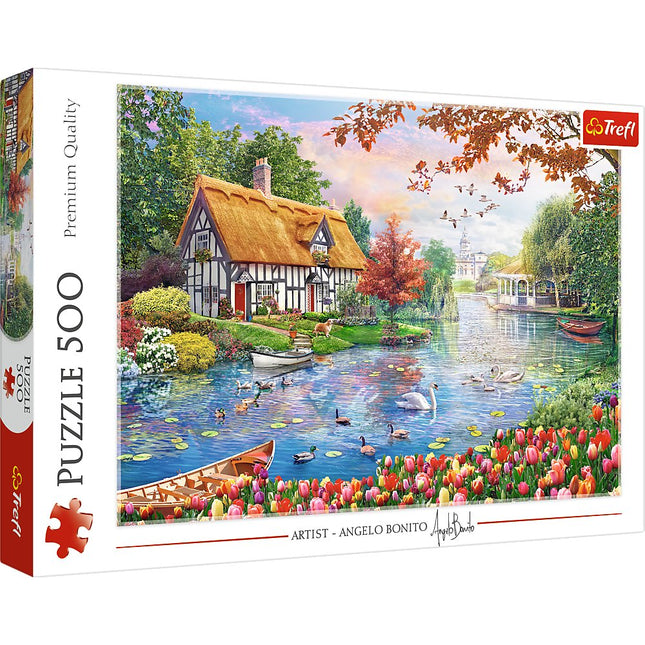 Puzzle 500 Teile - Ruhiger Hafen Design zur Entspannung