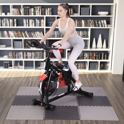 Puzzelmatte für Fitnessgeräte, Hellgrau, 9 Teile