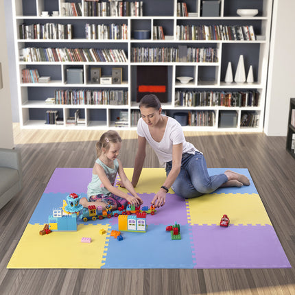 Puzzle-Schutzmatte, Multipack, 60x60x1,0 cm, 9 Stk.