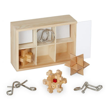 Puzzle en bois et métal