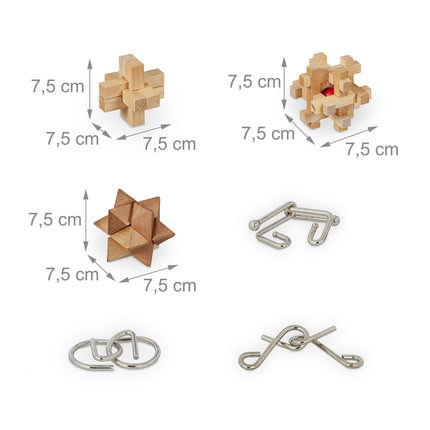 Puzzle en bois et métal