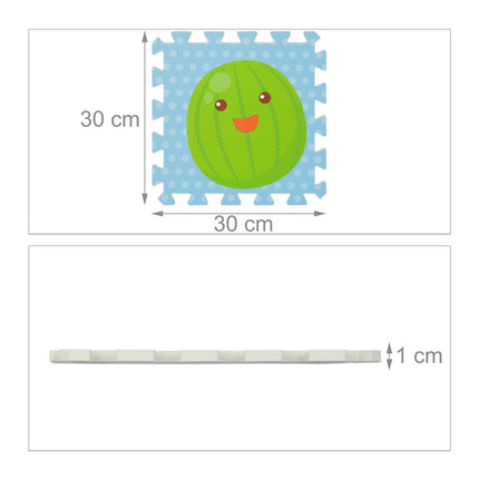 Tapis puzzle Fruits