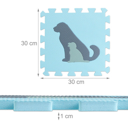 Tapis puzzle animaux