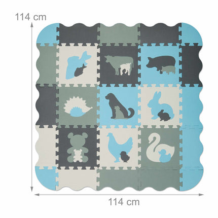 Tapis puzzle animaux