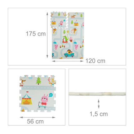 Puzzlematte Duo: Eule / Elefant