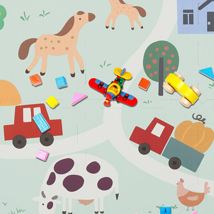Puzzle mat farm