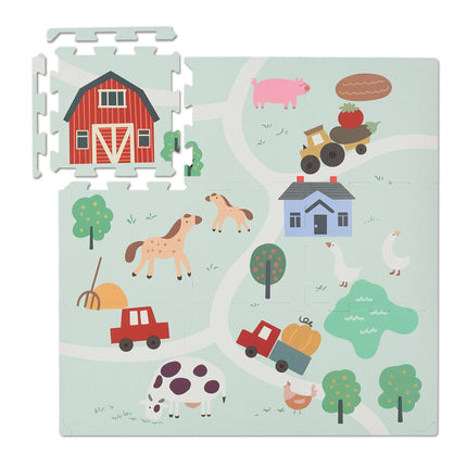 Puzzle mat farm