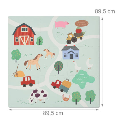 Puzzle mat farm