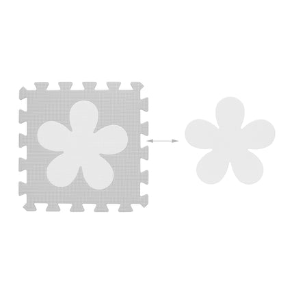 Pěnová podložka puzzle květinový vzor