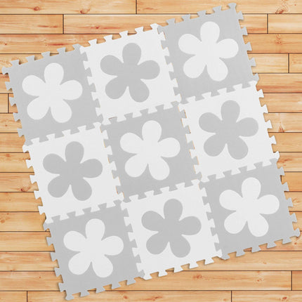 Pěnová podložka puzzle květinový vzor