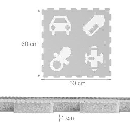 Tapis de puzzle avec symboles