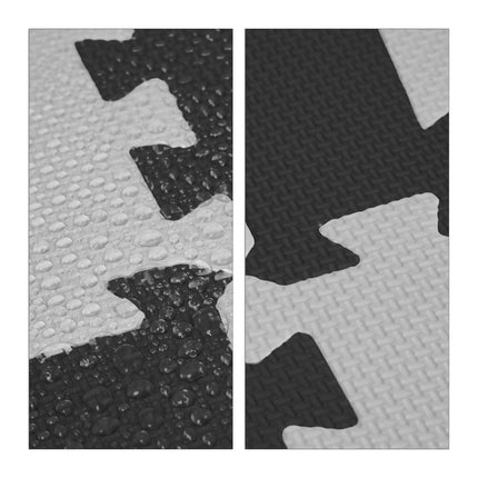 Puzzle mat with ABC and numbers