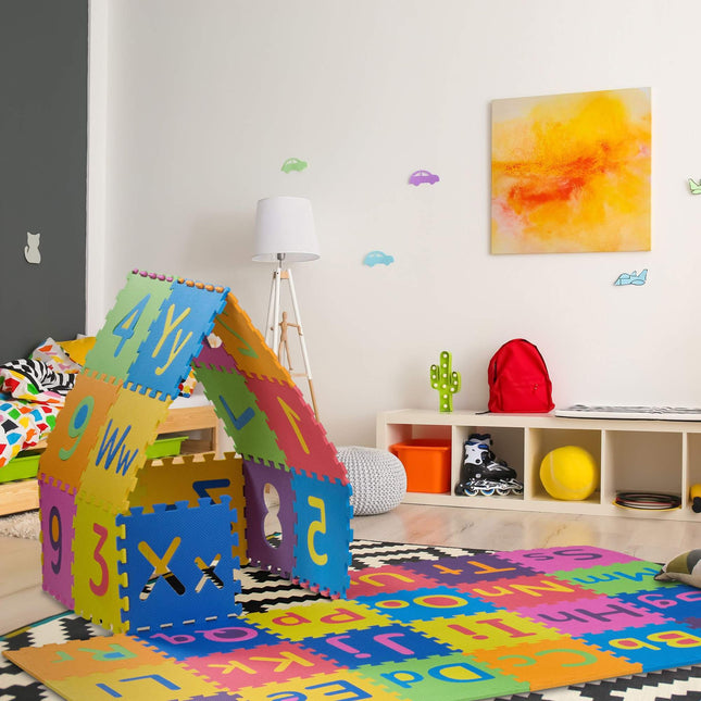 Puzzlematte mit ABC und Zahlen