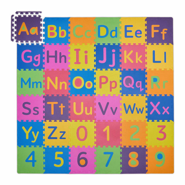 Puzzlematte mit ABC und Zahlen