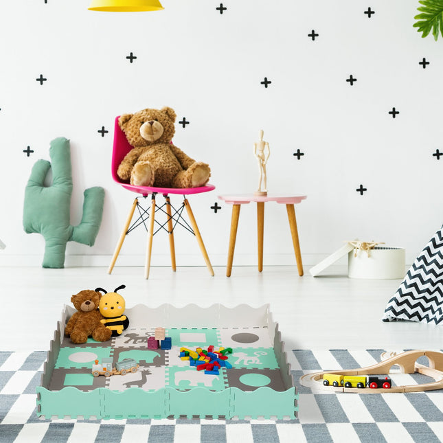 Puzzlematte mit Rand