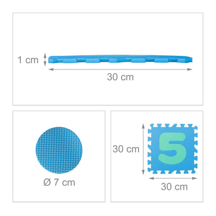 Tapis puzzle avec chiffres