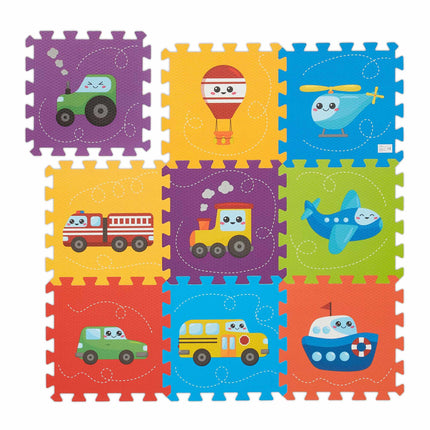 Pěnové puzzle s dopravními prostředky