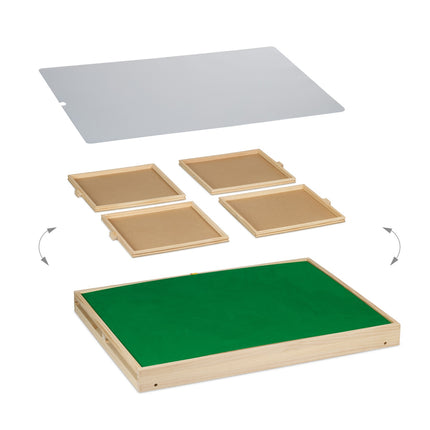 Table puzzle à 4 tiroirs