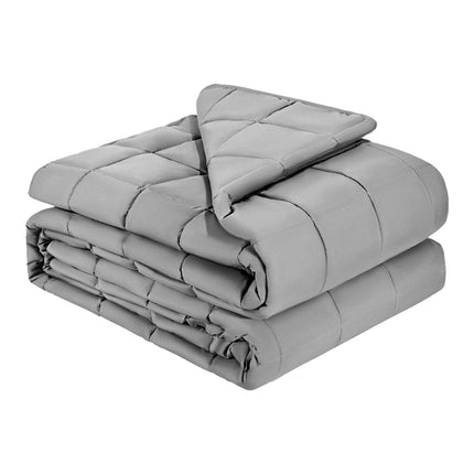 Queen Size Weighted Blanket 25 lb, Cooling, Glass Beads, Gray