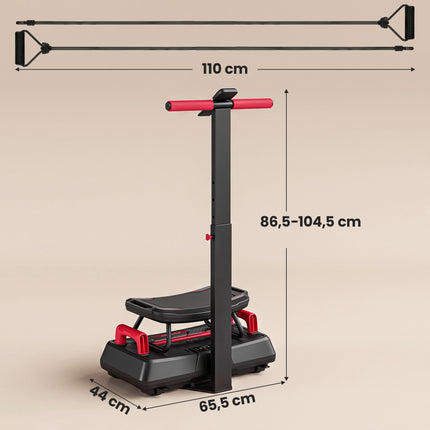 Quiet Vibration Plate with Adjustable Handles & Seat