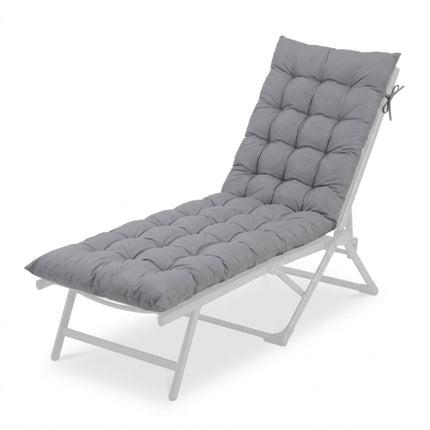 Quilted Garden Bench Cushion with Ties, Thick Filling