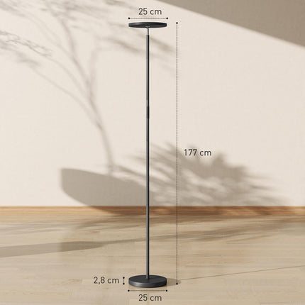 RGB Floor Lamp, Dimmable, Remote and Touch, Black