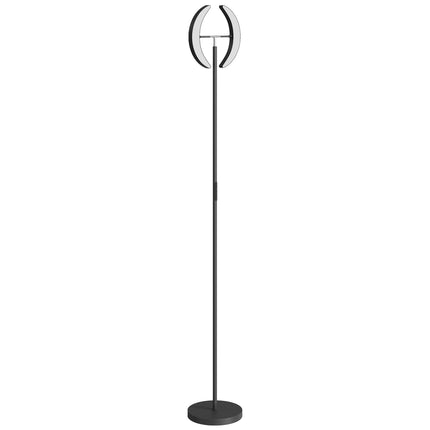 RGB Floor Lamp, Dimmable, Rotating Heads, Black