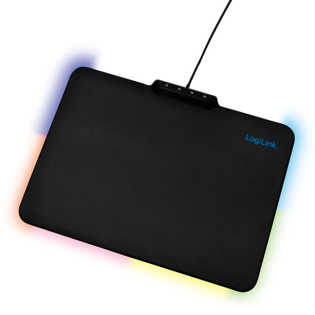 RGB herní podložka pod myš, 360x270mm, protiskluzová základna