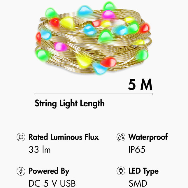 RGB světelný pásek s dálkovým ovládáním a WiFi Tuya IP65 5 m