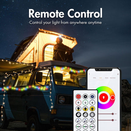 RGB-Lichtschleife mit Fernbedienung und WiFi Tuya IP65 5 m