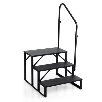 RV Step with Handrail – Heavy-Duty, Non-Slip, 65 cm Wide