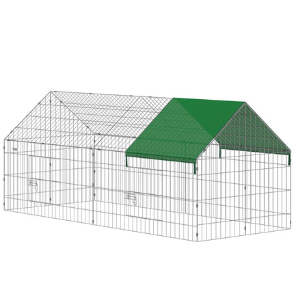 Rabbit Hutch with Lockable Doors, 180x75x75 cm, Green