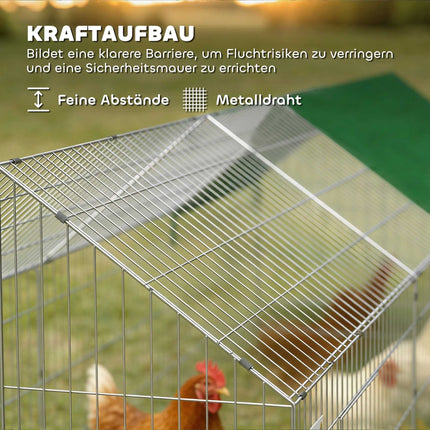 Rabbit Hutch with Lockable Doors, 180x75x75 cm, Green