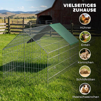 Rabbit Hutch with Lockable Doors, 180x75x75 cm, Green