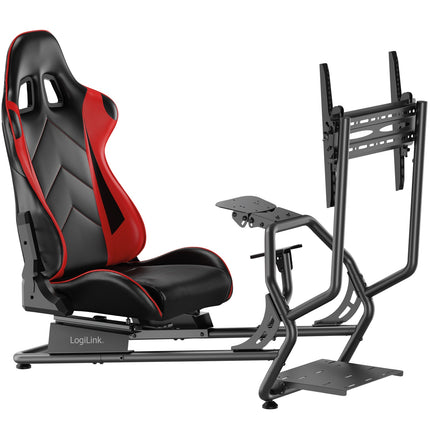 Kokpit závodního simulátoru s držákem monitoru 32-50""
