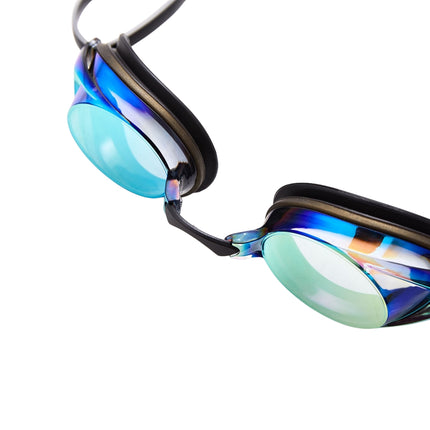Racing Swimming Goggles, Black/Rainbow, Anti-Fog