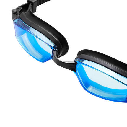 Rennschwimmbrille, Blau, Antibeschlag, UV-Schutz