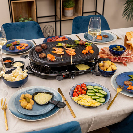 Raclette 8 Oval Grill Party 162700 43X30cm Grillplatte