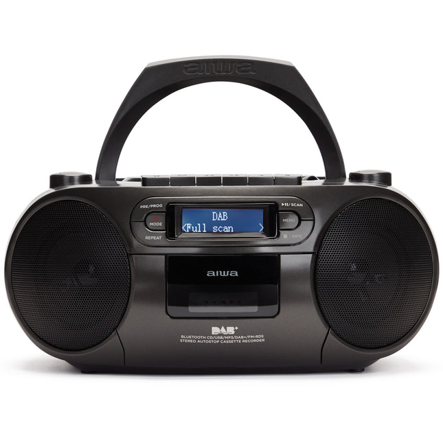 Radio mit CD-Player, Kassettenrekorder und Bluetooth Schwarz