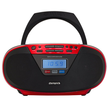 Radio mit CD-Player und Bluetooth Rot