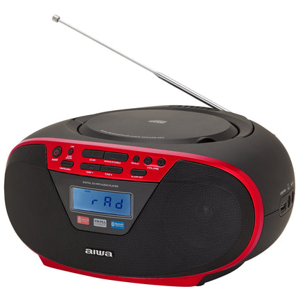 Radio mit CD-Player und Bluetooth Rot