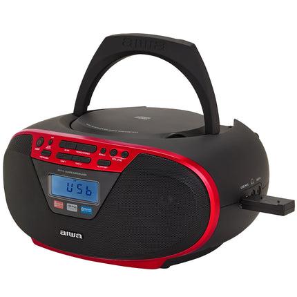 Radio mit CD-Player und Bluetooth Rot