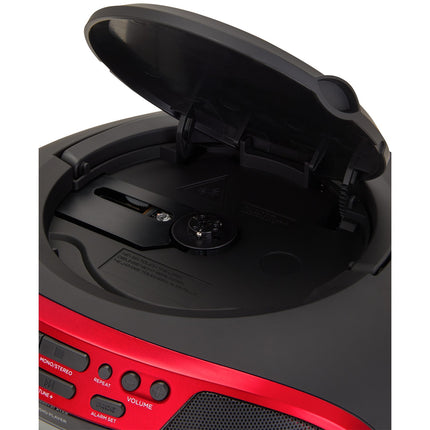 Radio mit CD-Player und Bluetooth Rot