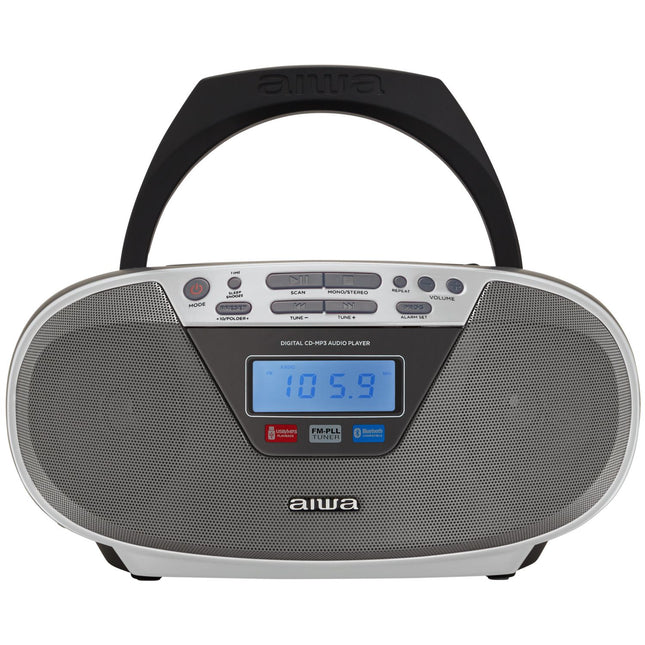Radio mit CD-Player und Bluetooth Silber