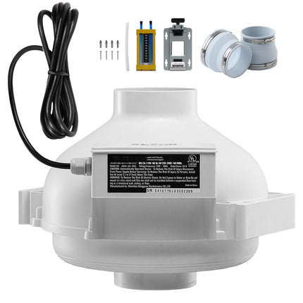 Radon Mitigation Fan Kit, 260 CFM, 4–4.5 in
